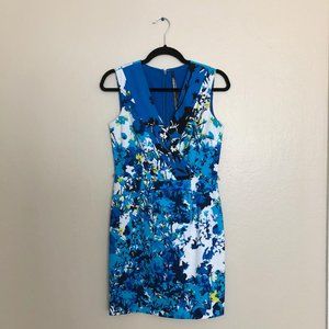 Marc New York Andrew Marc Blue Floral Dress Size 6